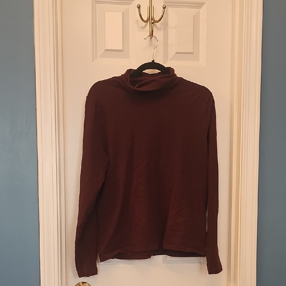 J. Crew Women's Long Sleeve Turtleneck - Chocolate Brown
